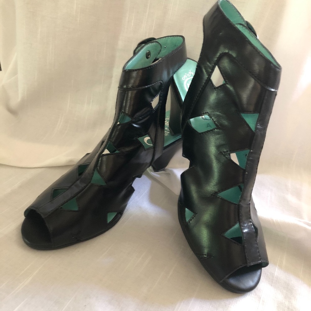 Jeffrey Campbell "Attic" Black Gladiator Heels